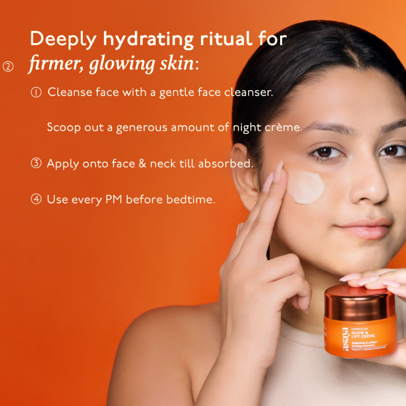 Vit C & Niacinamide Moisturizer for All Skin Types, Brightening Collagen Cream with Peptides
