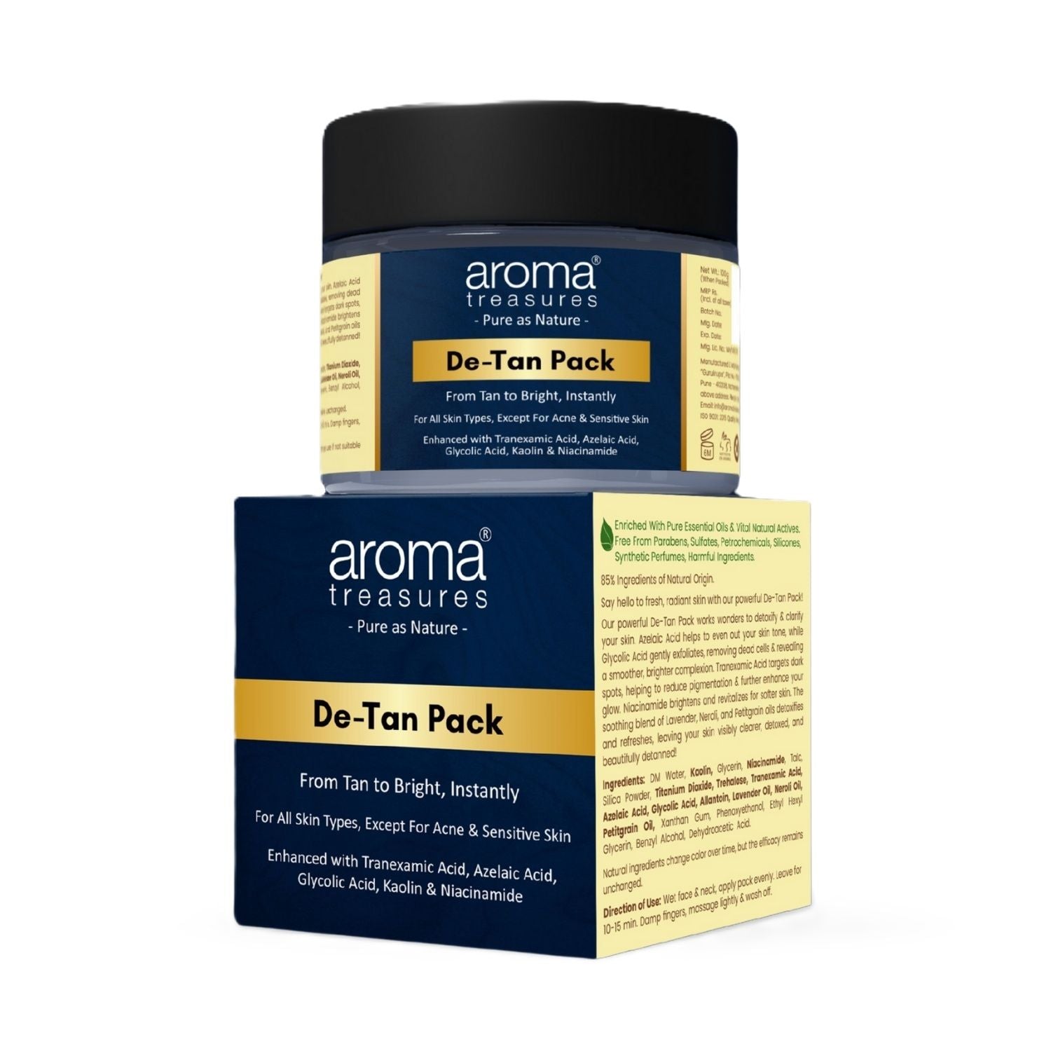 De-Tan Pack From Tan To Bright Instantly