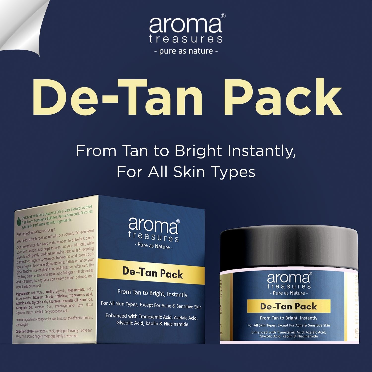 De-Tan Pack From Tan To Bright Instantly