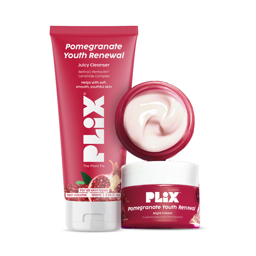 The Plant Fix Pomegranate Youth Renewal Cleanser & Retinol Cream