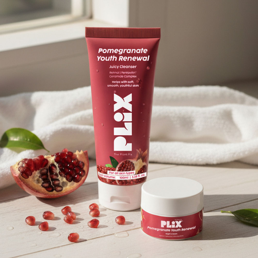 The Plant Fix Pomegranate Youth Renewal Cleanser & Retinol Cream