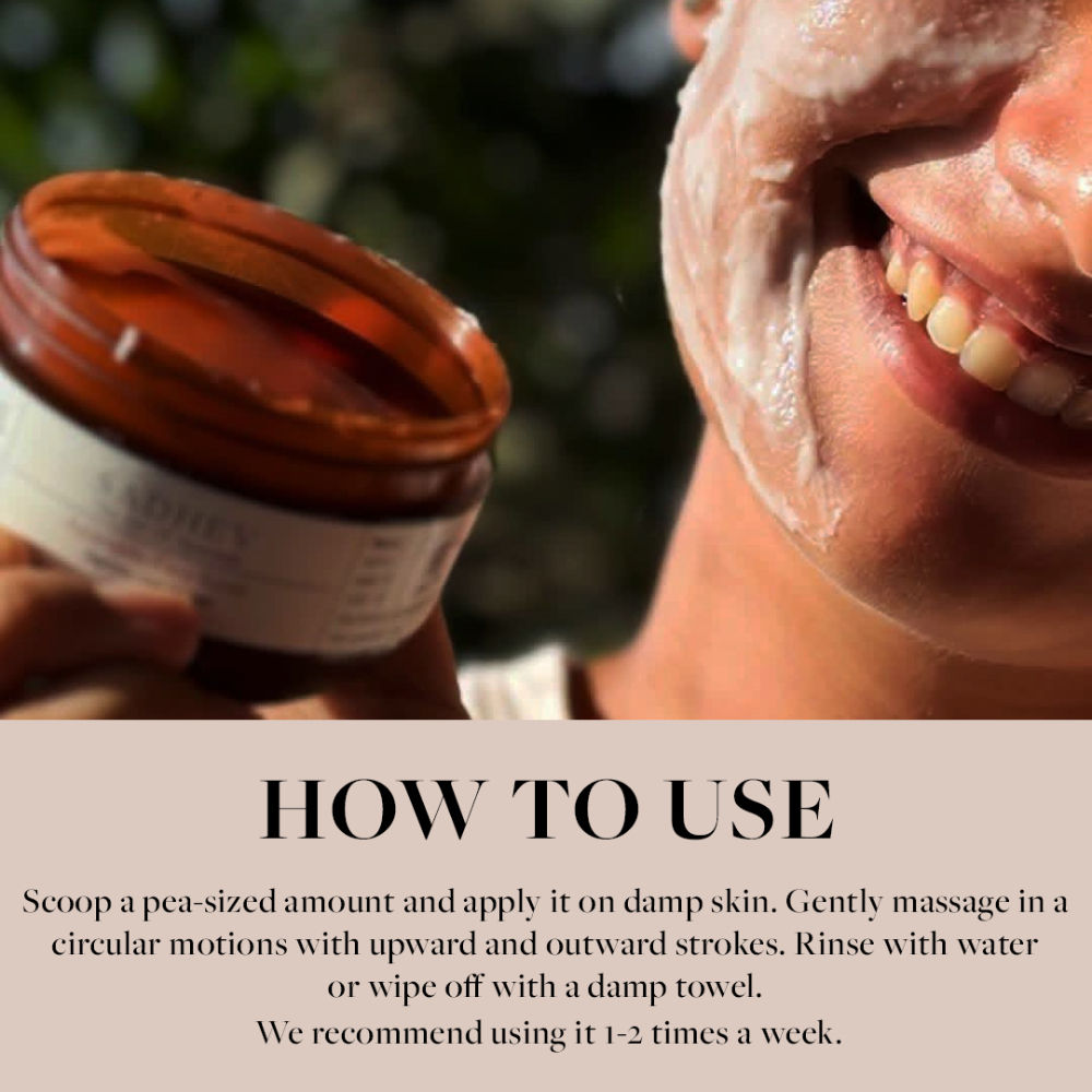 Ayurvedic Face Scrub With Sugarcane, Apple & Lemon