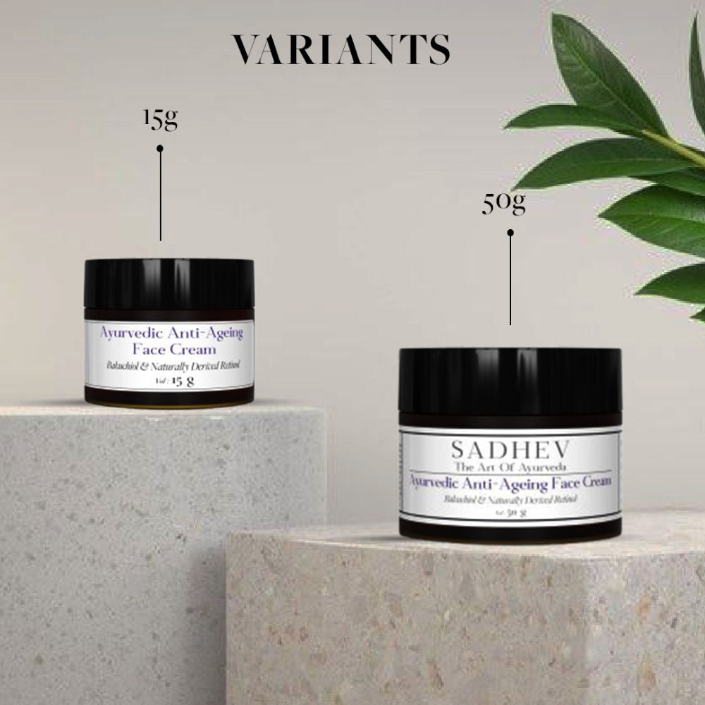 Ayurvedic Anti-Ageing Face Cream with Bakuchiol & Naturally Derived Retinol