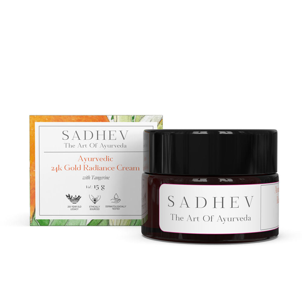 Ayurvedic 24K Gold Radiance Cream with Tangerine