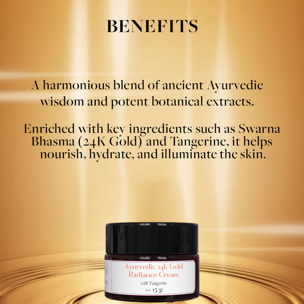 Ayurvedic 24K Gold Radiance Cream with Tangerine