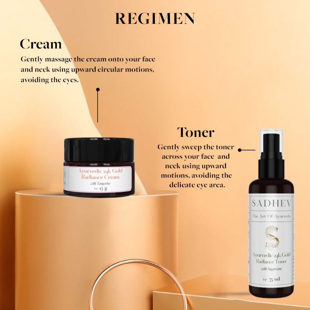 Ayurvedic 24K Gold Radiance Cream with Tangerine