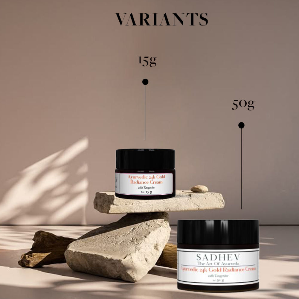 Ayurvedic 24K Gold Radiance Cream with Tangerine