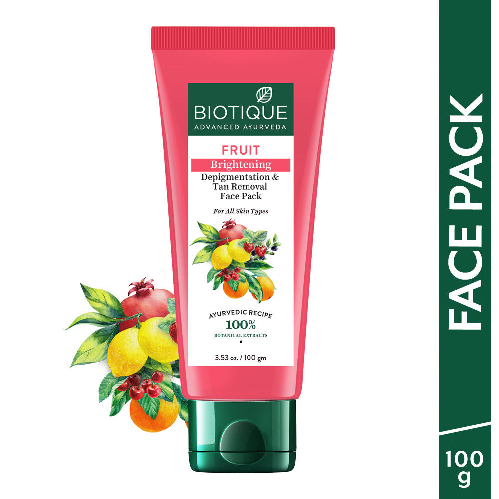 BIO Fruit Whitening & Depigmentation Tan Removal Face Pack