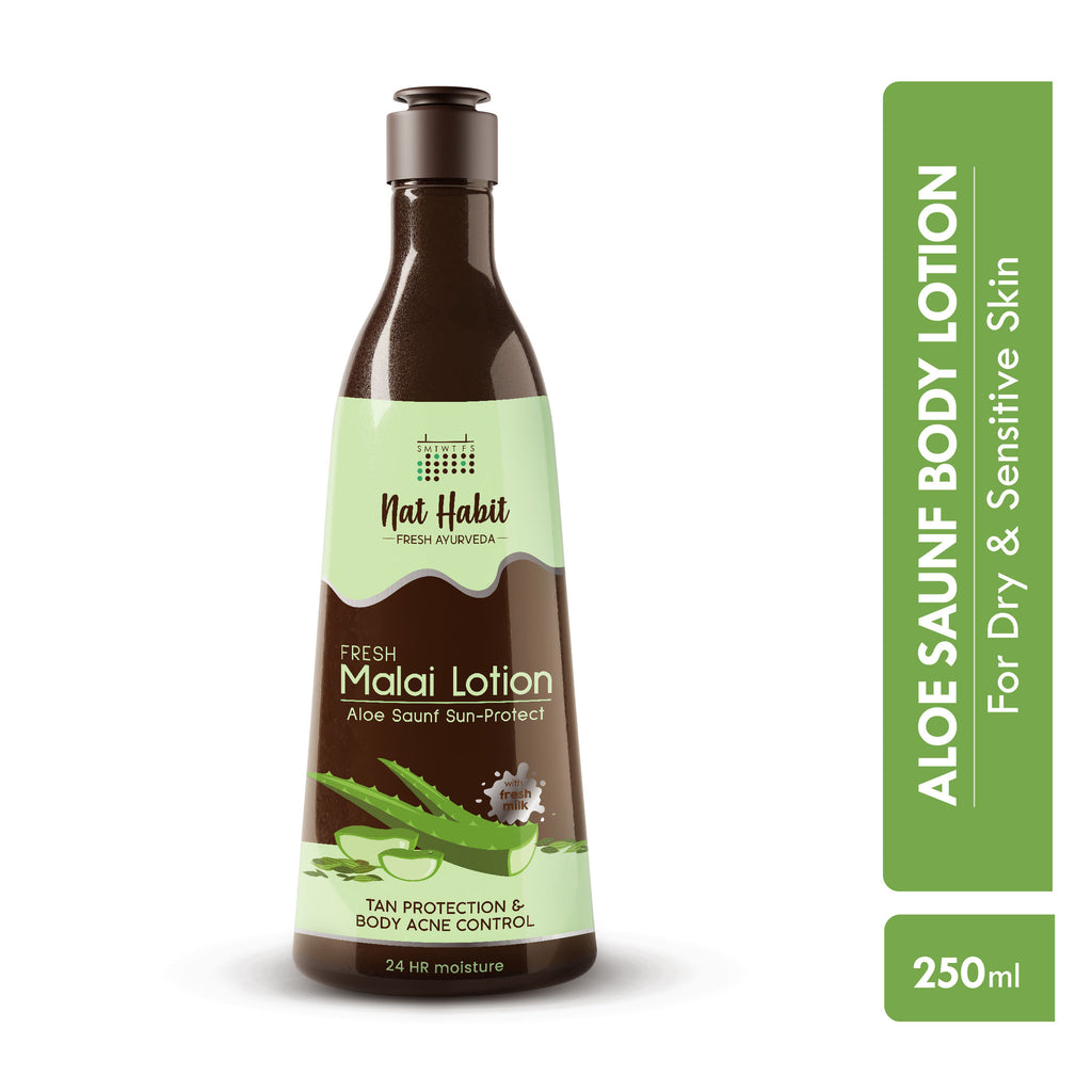 Aloe Sauf Sun Protect Fresh Malai Lotion