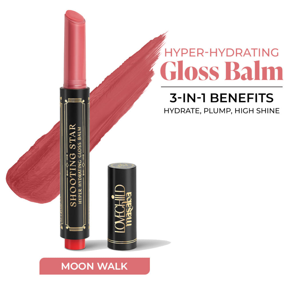 Shooting Star Hyper Hydrating Gloss Balm, Enriched with Peptides, Shea Butter & Jojoba Oil - Moon Walk