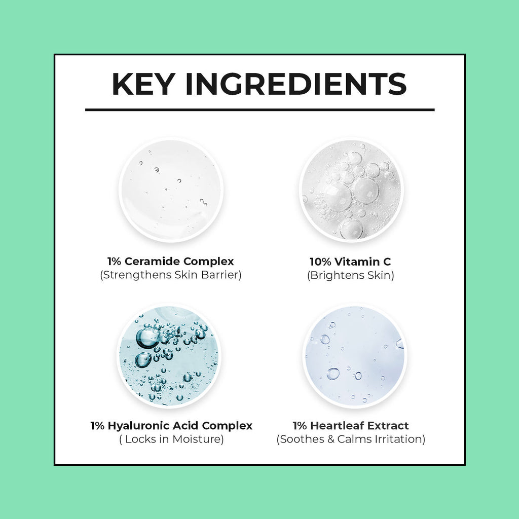 Non-Irritating Ceramide & 10% Vitamin C Ampoule Serum For All Skin Types