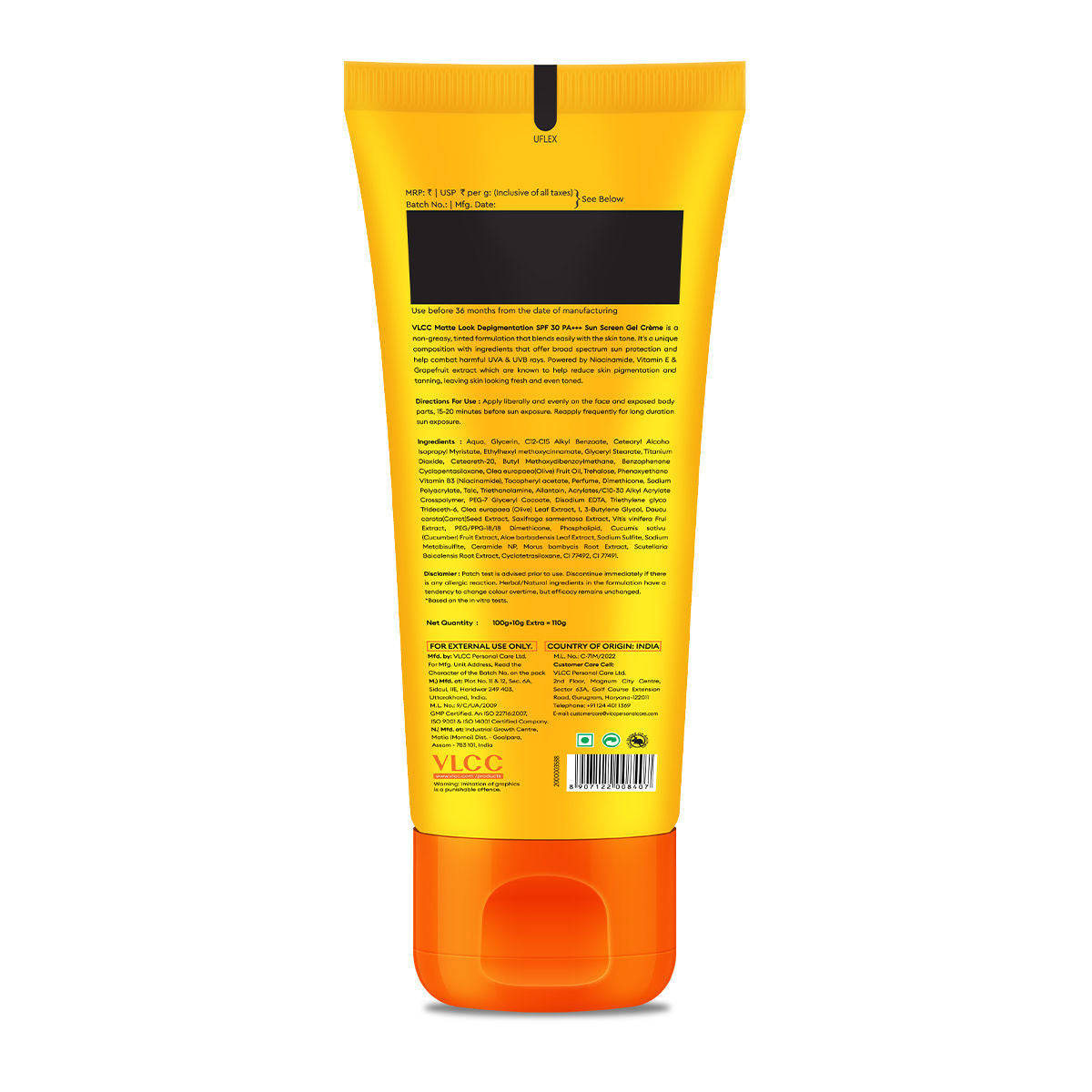 Matte Look SPF 30 Sun Screen Gel Creme