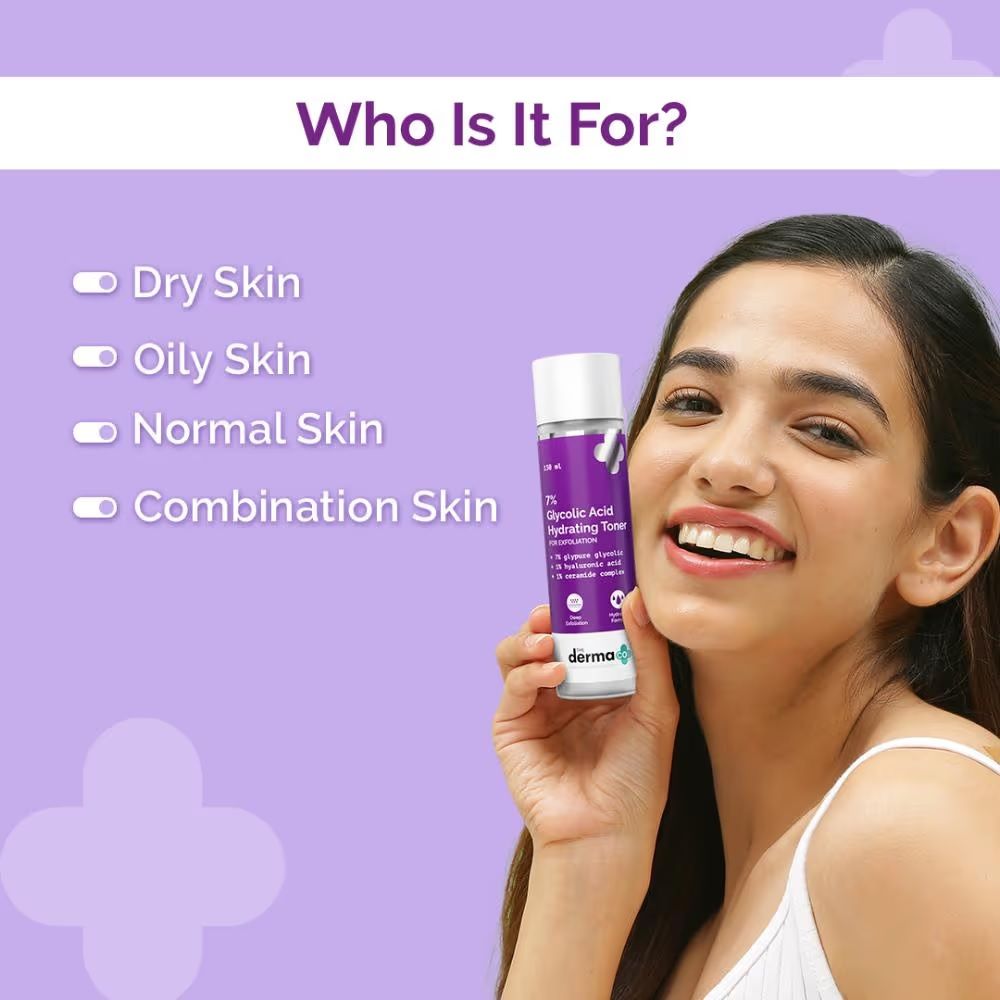 7% Glycolic Acid Hydrating Toner for Exfoliation and All Skin Types