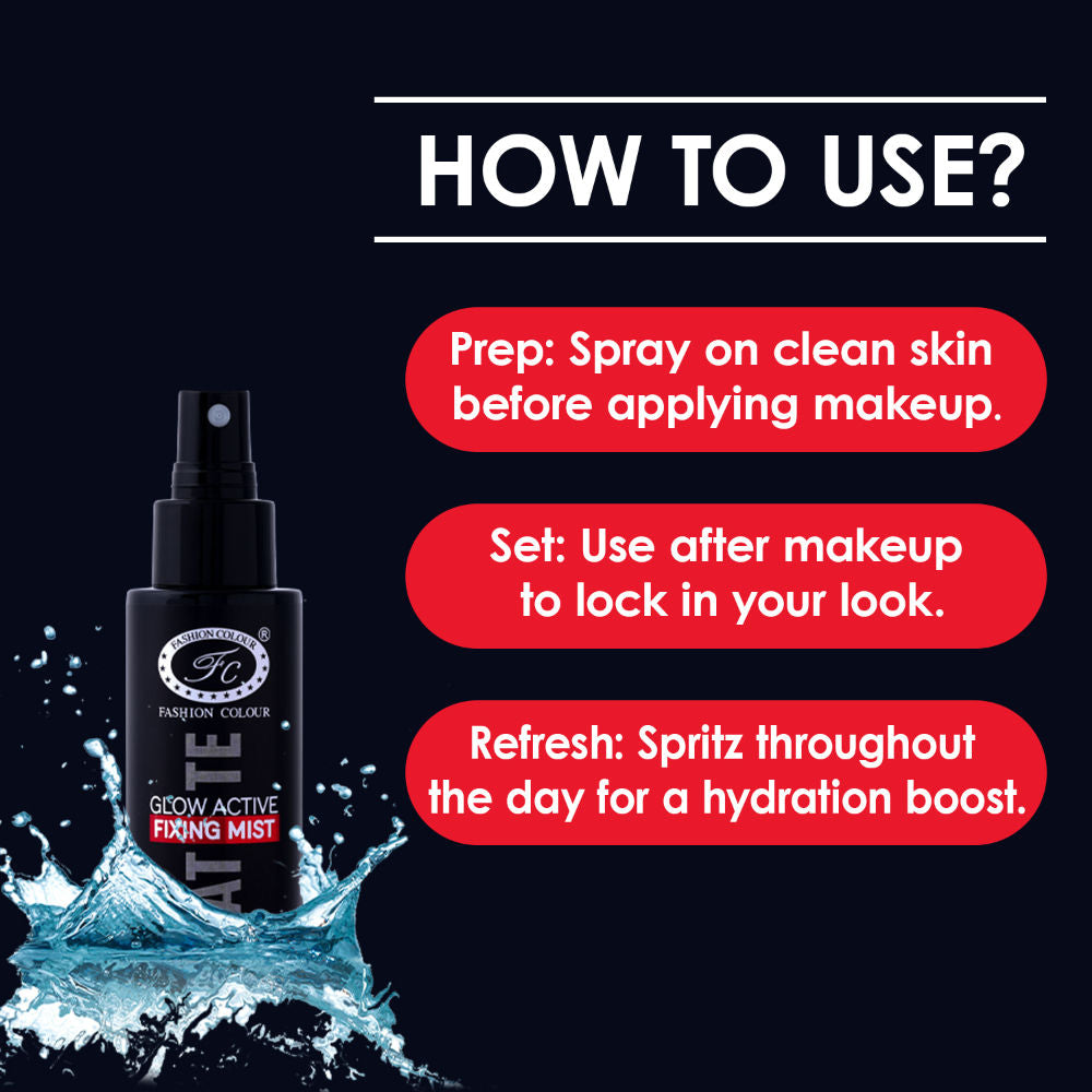 Matte Glow Active Fixing Mist - Long-Lasting Hold