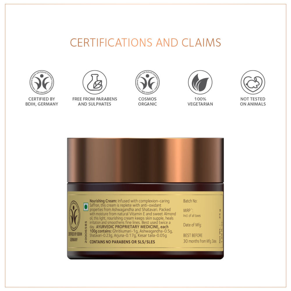 Nourishing Cream - Saffron & Almond Oil with Natural Vitamin E