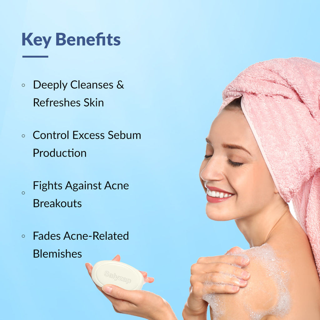 Salyzap Soap with Salicylic Acid, Tea Tree Oil & Vitamin-E