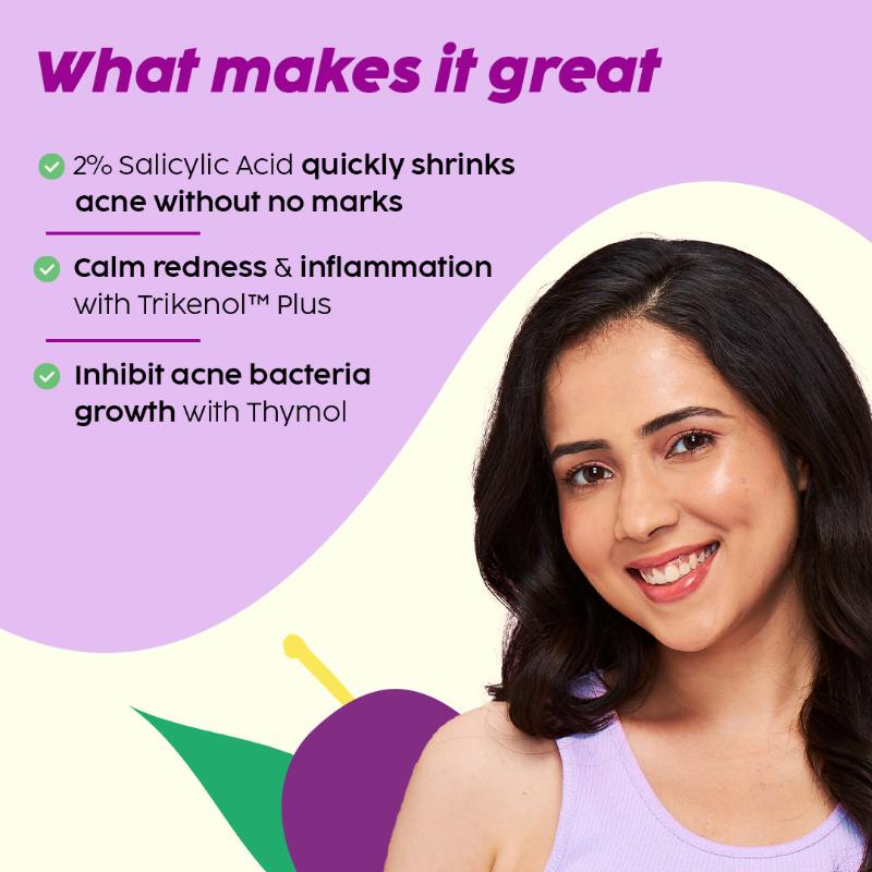 2% Salicylic Acid Acne Spot Corrector Gel For Reducing Active Acne, Controls Oil and Acne Scars