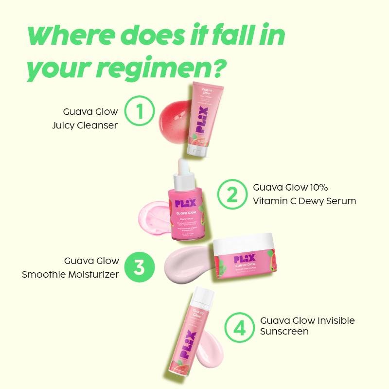 3% Vitamin C Guava Glow Smoothie Moisturizer For Brighter Skin With SPF 20, For Even-toned Skin