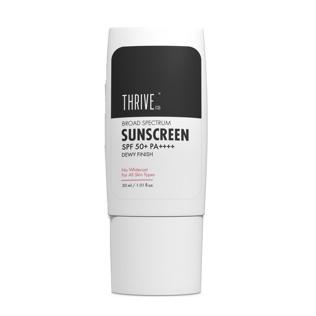 Broad Spectrum Sunscreen For All Skin Types, SPF 50+ PA ++++, No Whitecast, Dewy Finish