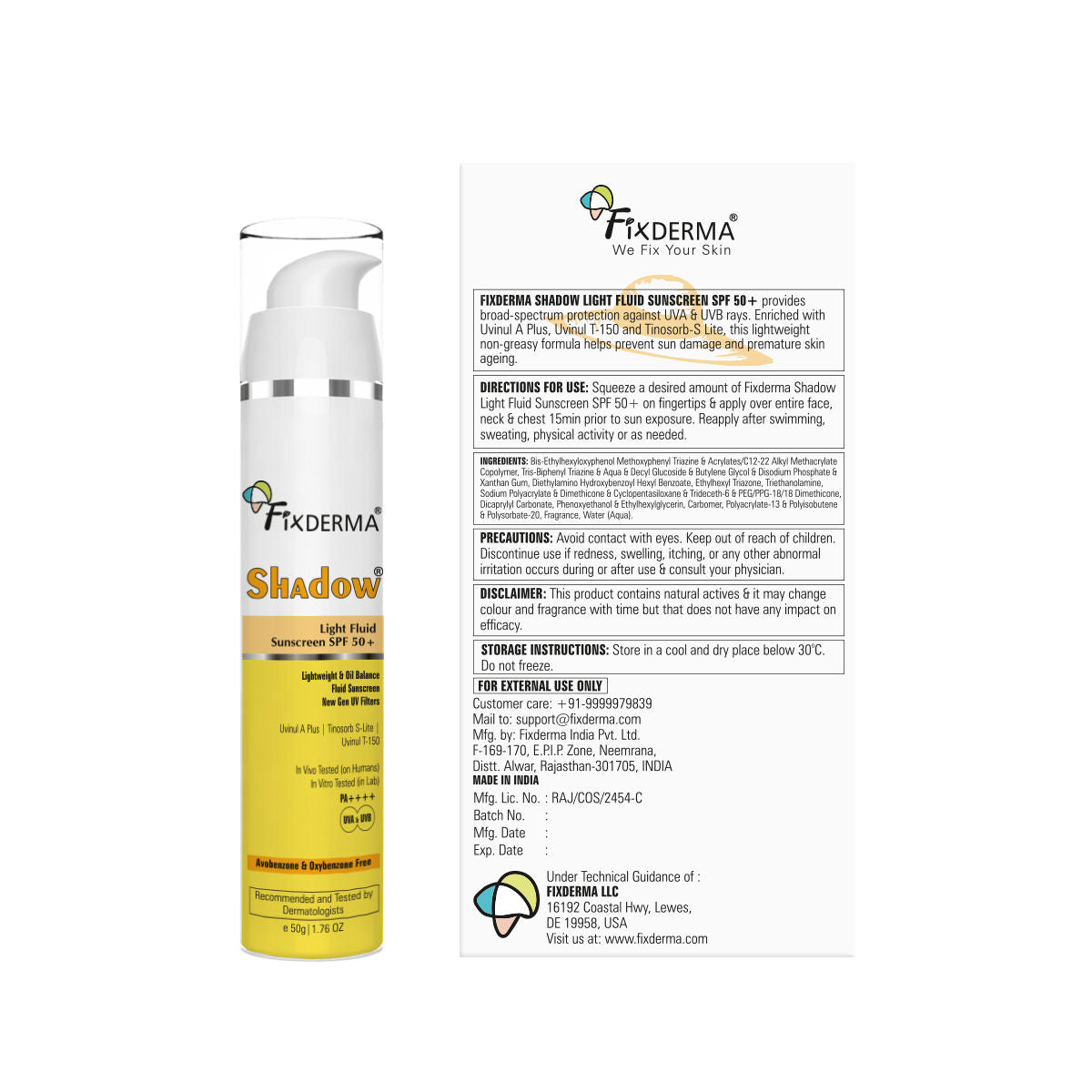 Shadow Light Fluid Sunscreen SPF 50+ & PA+++