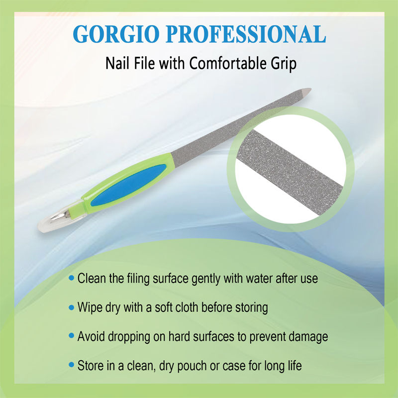ECO00147 Double Sided Nail Care Files Cuticle Trimmer (Colour & Shape May Vary)