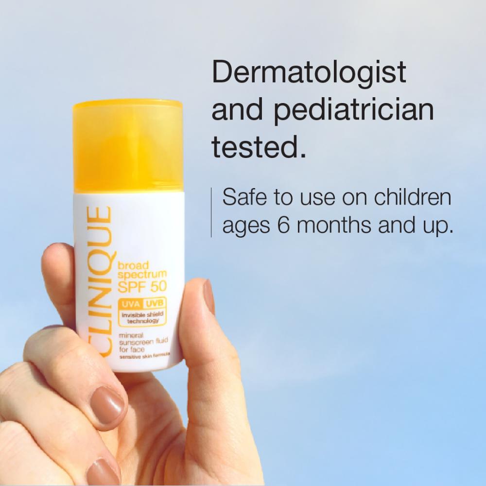SPF 50 UVA/UVB Mineral Sunscreen Fluid For Face