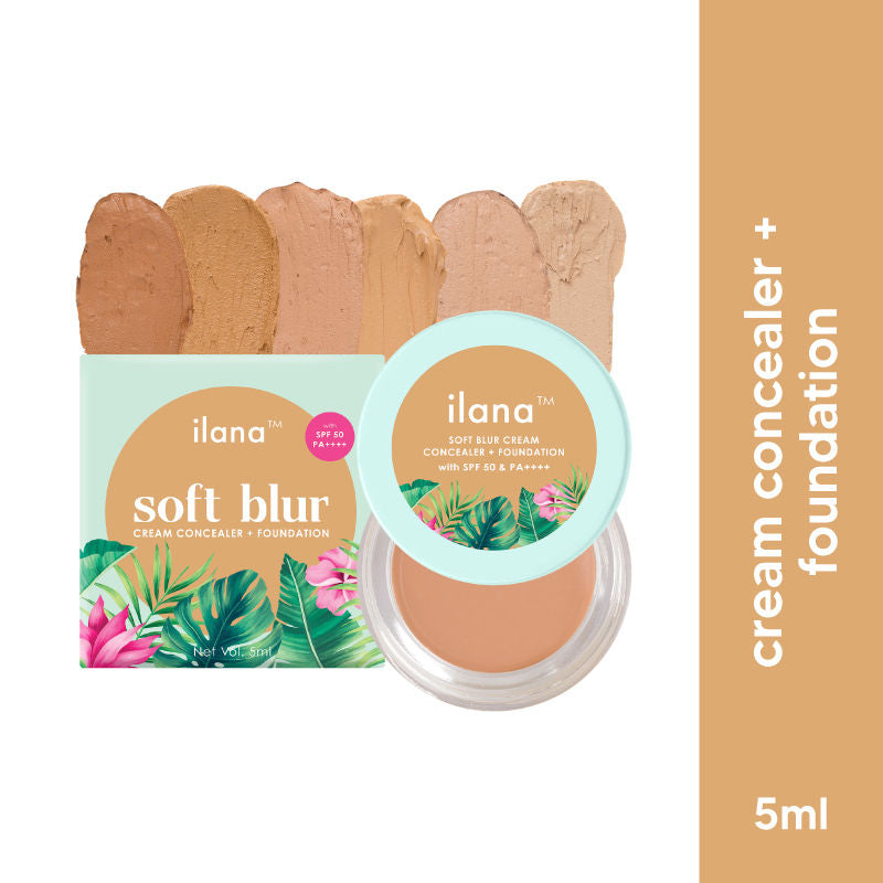 Soft Blur Cream Concealer & Foundation with SPF 50 - Beach Please