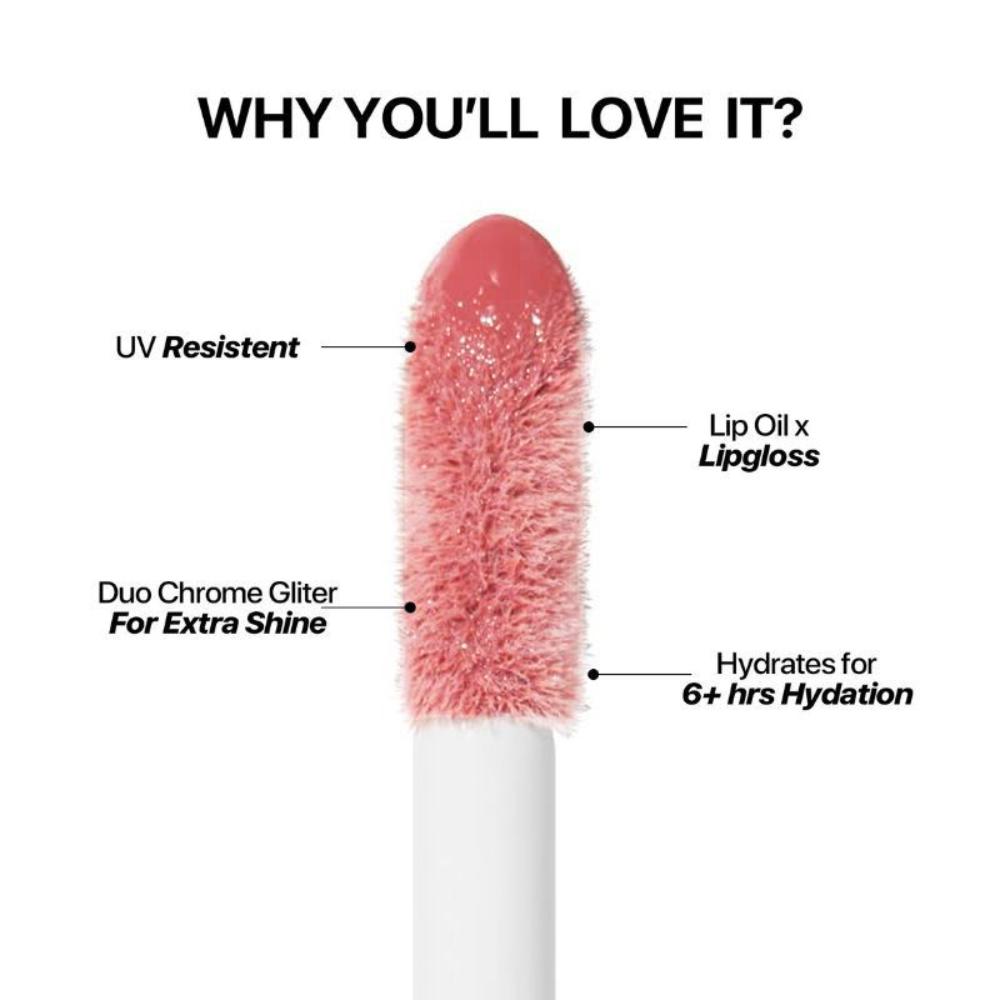 Lip Glaze High Shine and Pigment Lip Gloss Oil for Glossy and Fuller Lips