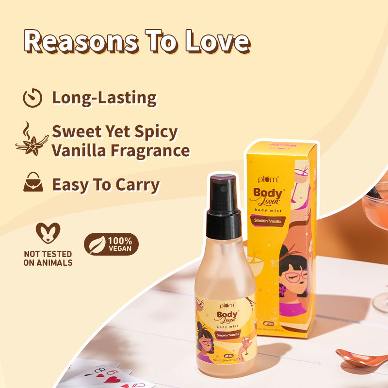 BodyLovin Smokin Vanilla Body Mist For A Long Lasting Vanilla Fragrance