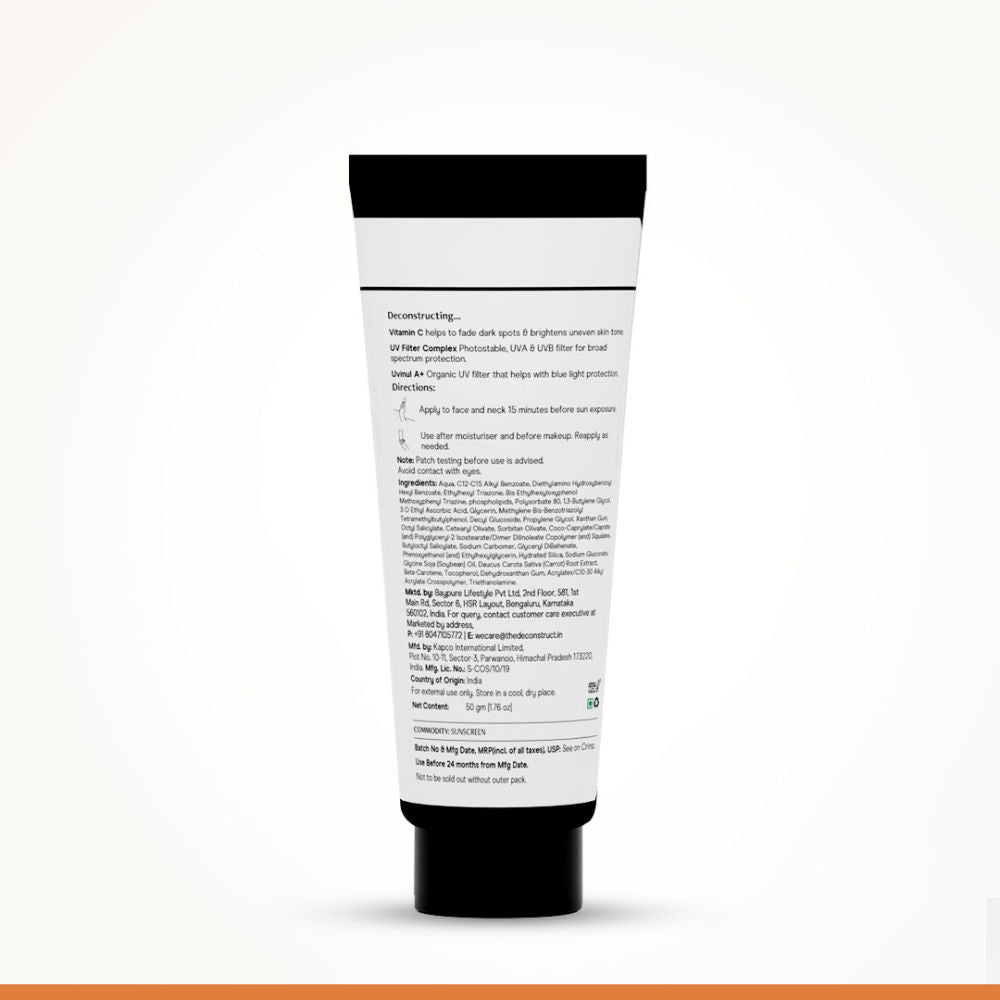 5% Vitamin C Gel Sunscreen In Vivo Tested SPF 50 PA+++