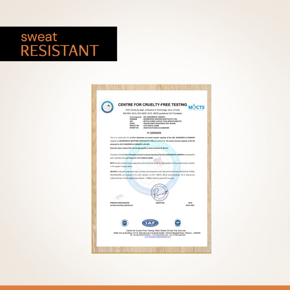 5% Vitamin C Gel Sunscreen In Vivo Tested SPF 50 PA+++