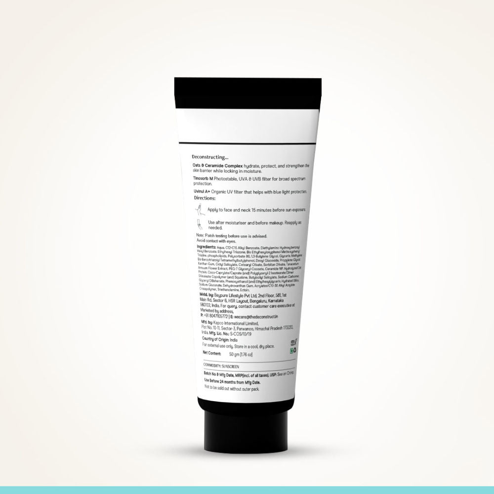 Oats & Ceramide Gel Sunscreen In Vivo Tested SPF 50 PA+++