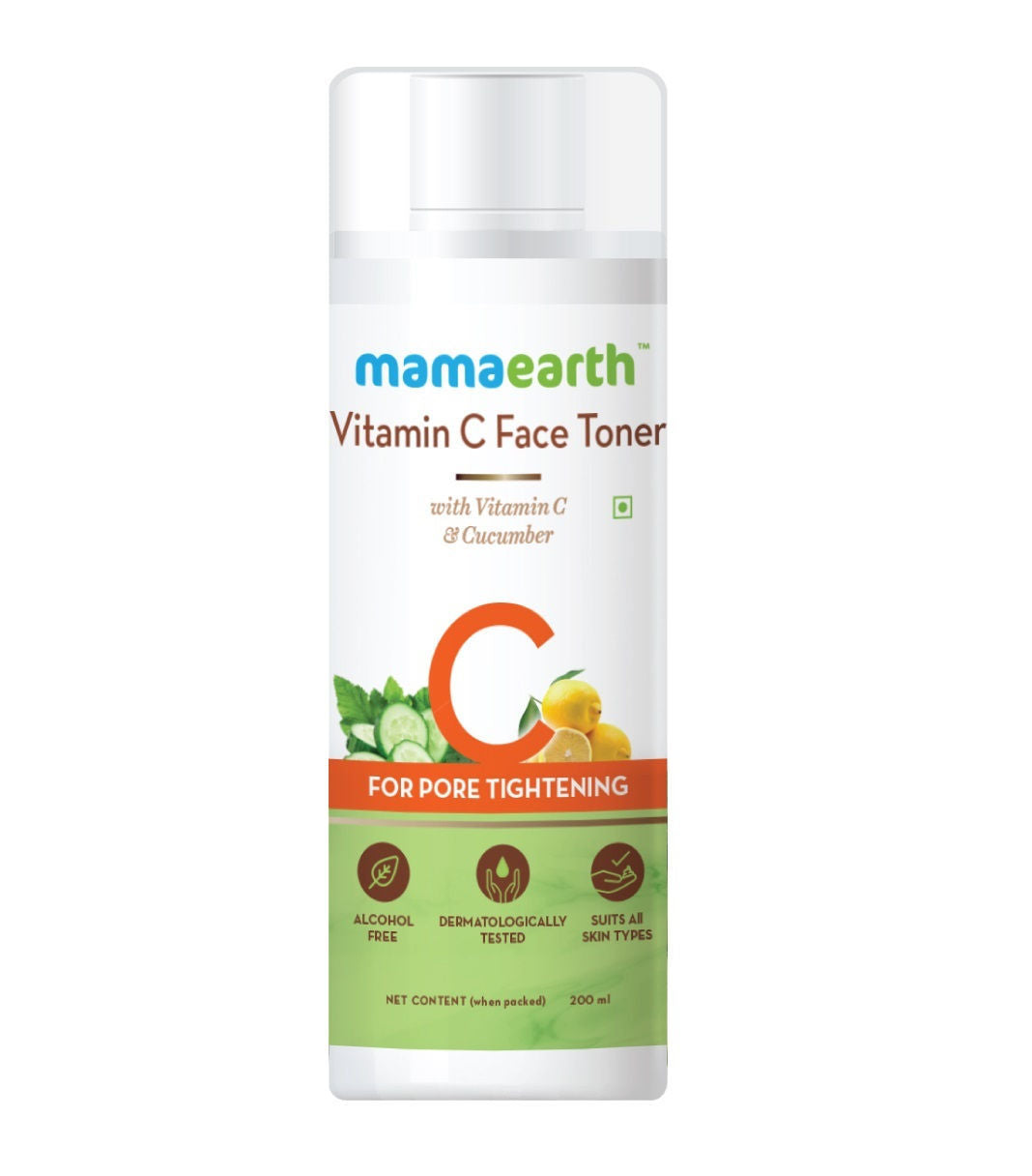 Vitamin C Face Toner with Witch Hazel for Pore Tightening and All Skin Types