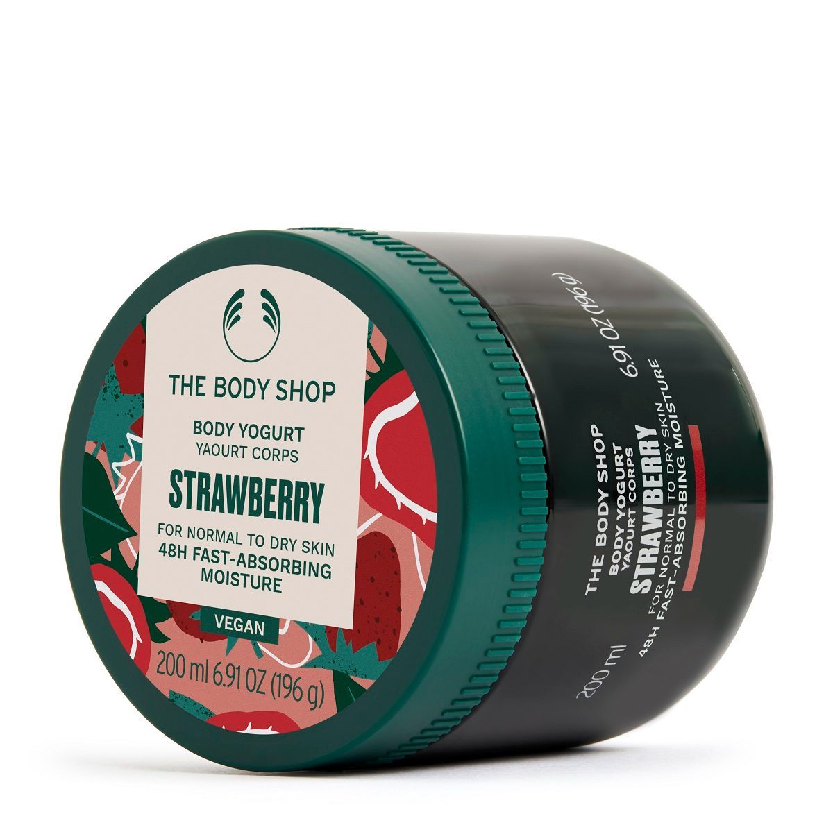 Strawberry Body Yogurt, 48-Hour Hydration, Strawberry Oil & Shea Butter