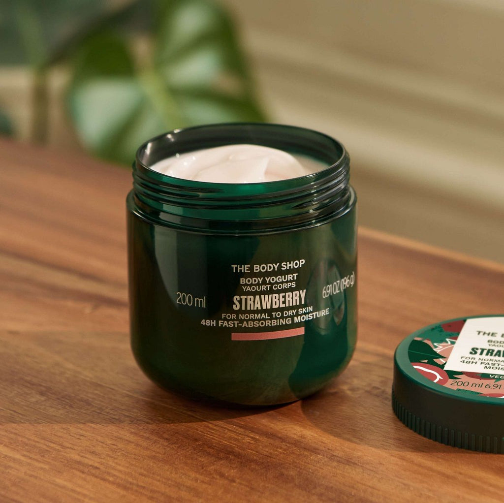 Strawberry Body Yogurt, 48-Hour Hydration, Strawberry Oil & Shea Butter
