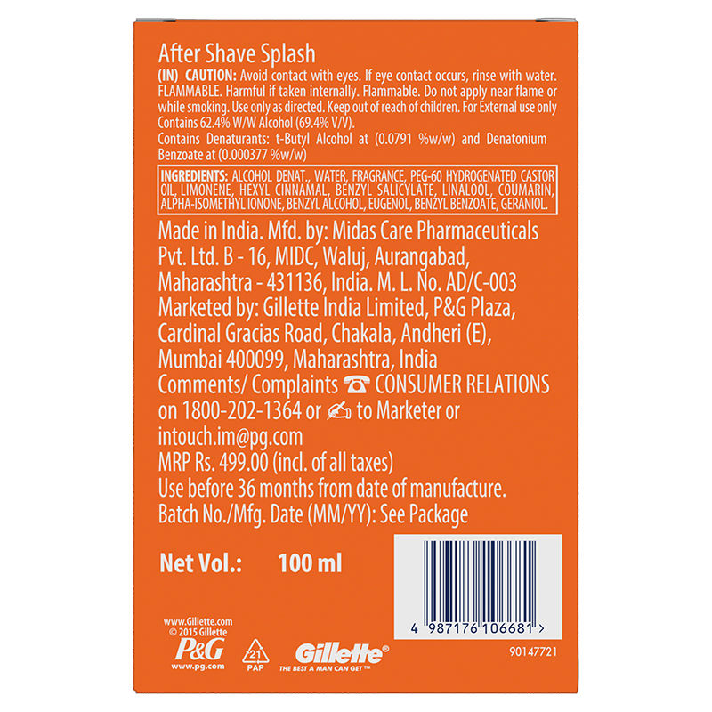 Pro After Shave Splash Icy Cool