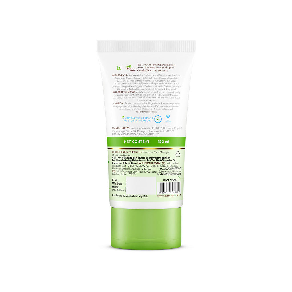 Tea Tree Oil Control Face Wash