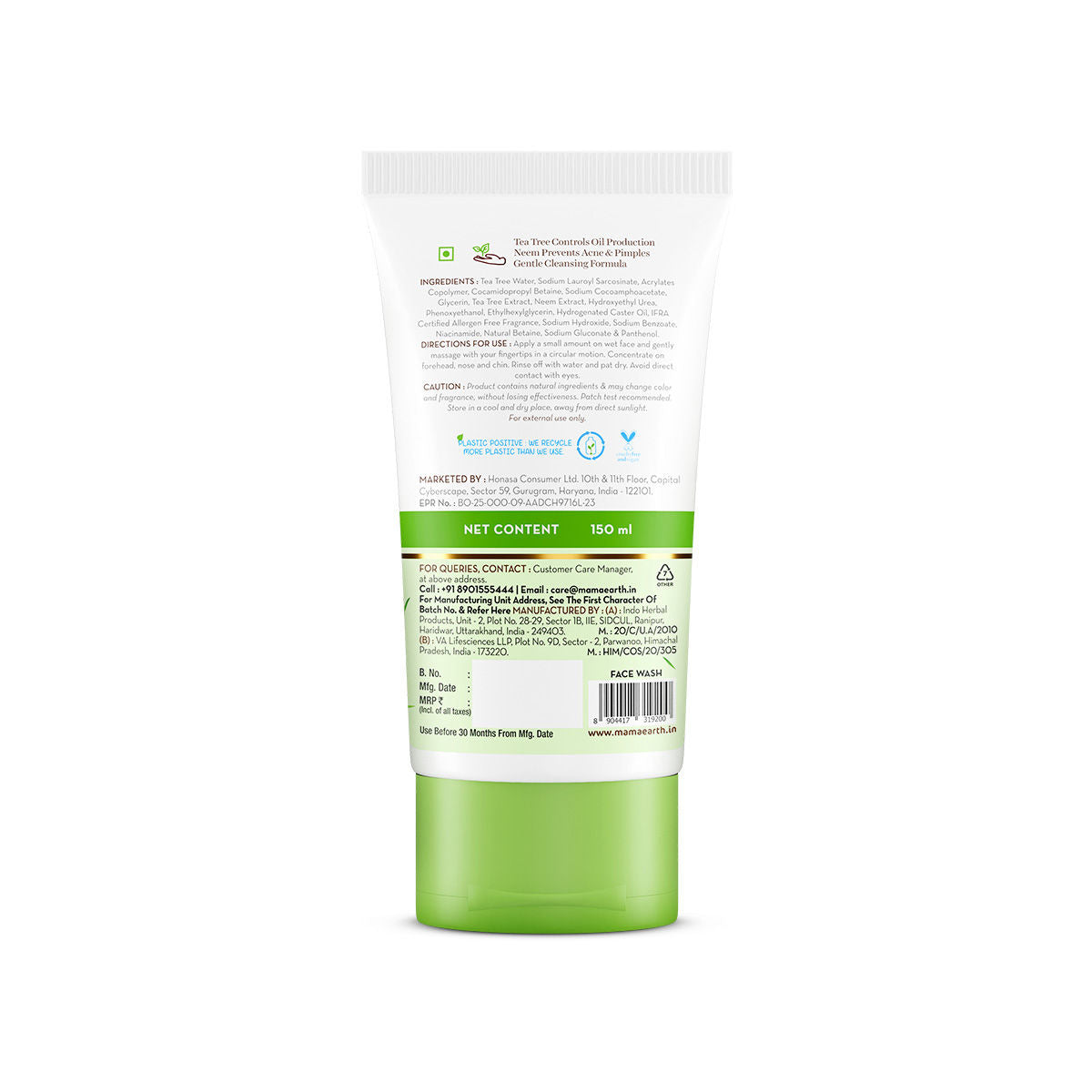 Tea Tree Oil Control Face Wash