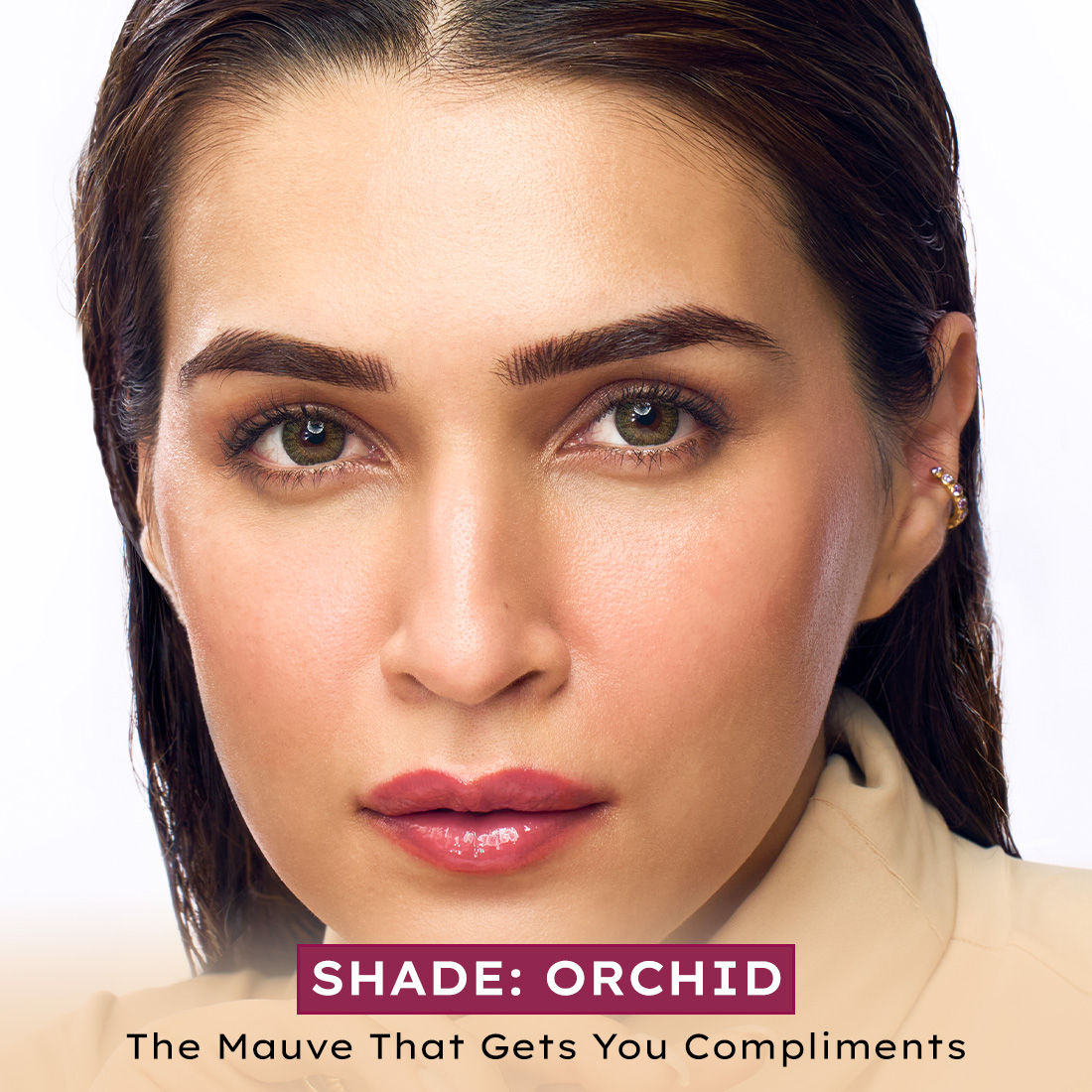 Tinted Lip Balm ,Brightens Dark & Dry Lips - 1% Vitamin E, Peptide & Squalane - Orchid, Mauve