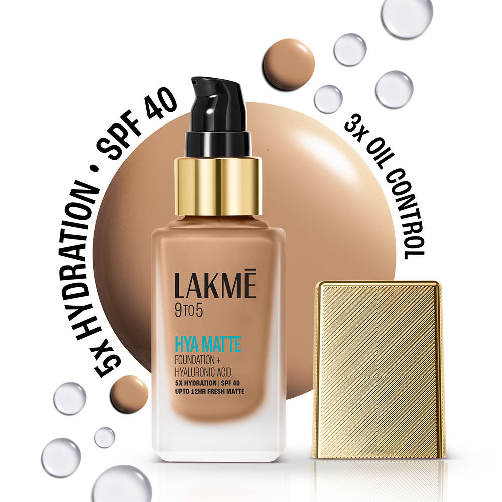 9to5 Hya Matte Foundation + Hyaluronic Acid - Neutral Almond