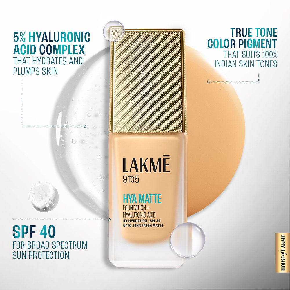 9to5 Hya Matte Foundation + Hyaluronic Acid