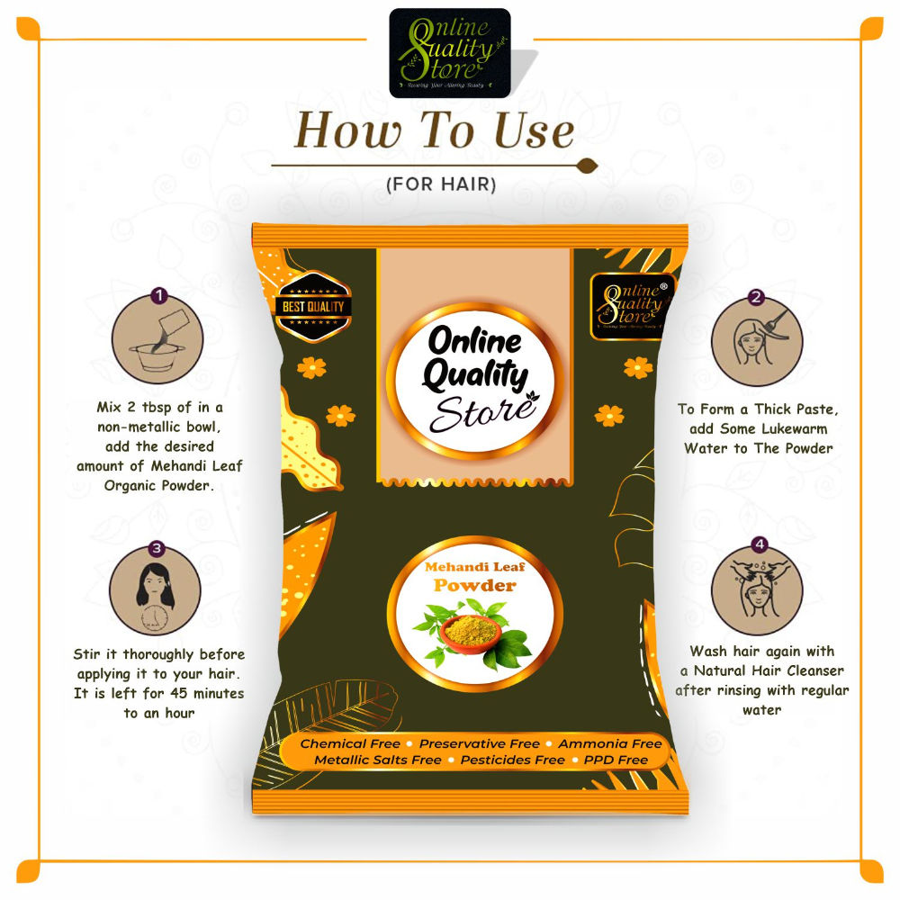 Mehandi Powder Pure & Natural For Hair
