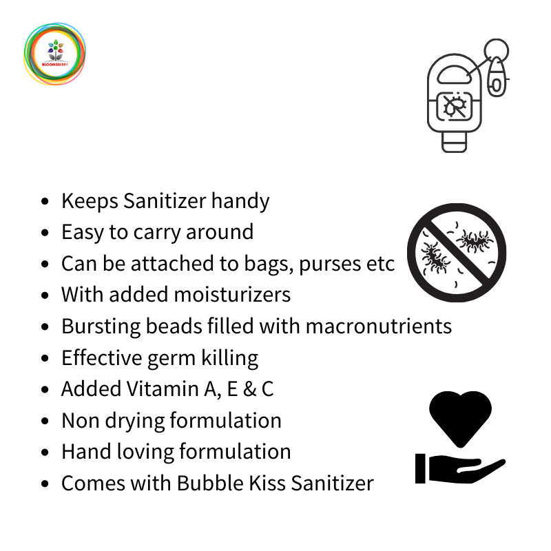 Bubble Kiss Koyala holder with sanitizer