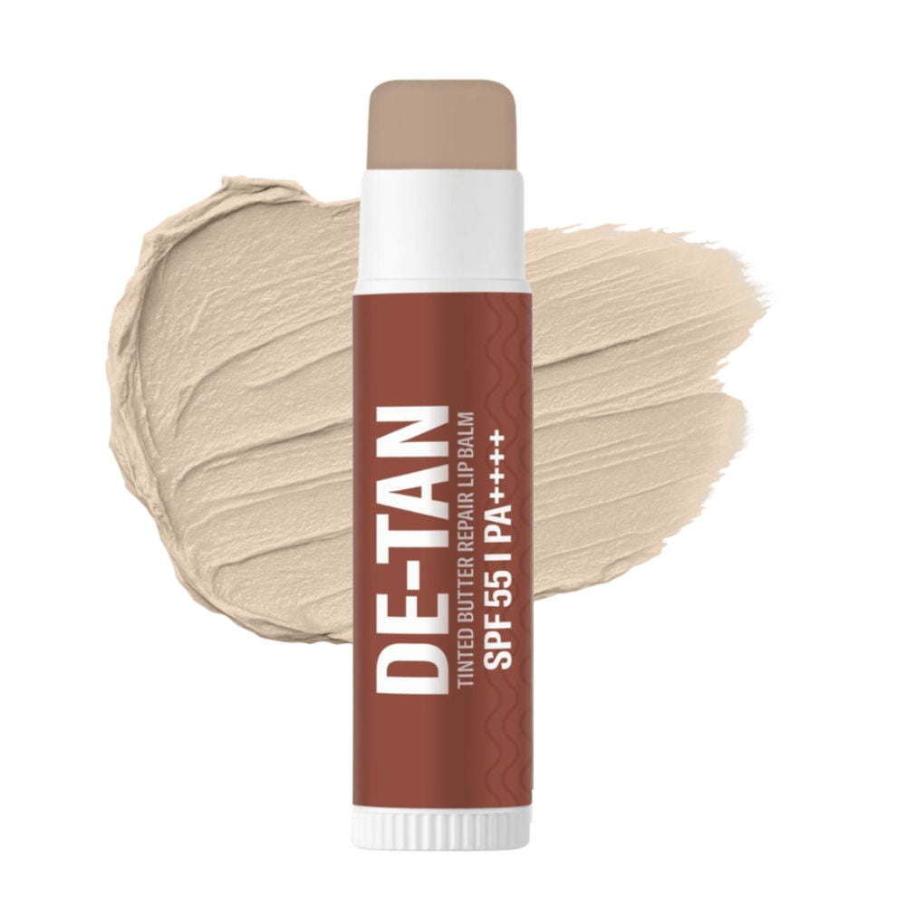De-Tan Tinted Butter Lip Balm SPF 55PA++++with Kojic Acid For Tanned, Dark & Pigmented Lips