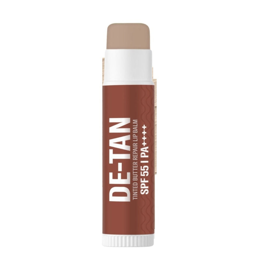 De-Tan Tinted Butter Lip Balm SPF 55PA++++with Kojic Acid For Tanned, Dark & Pigmented Lips