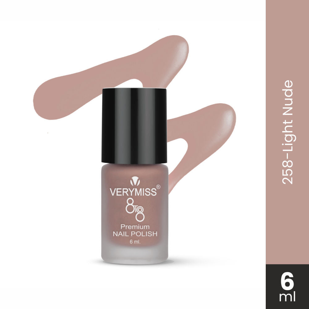 Premium Matte Nail Polish - 258 Light Nude
