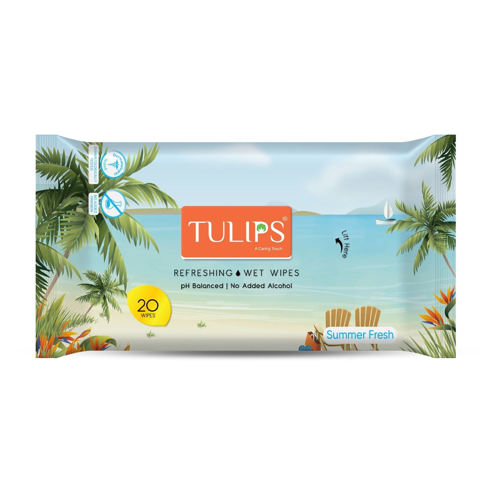 Refreshing Wet Wipes Summer Fresh Fragrance