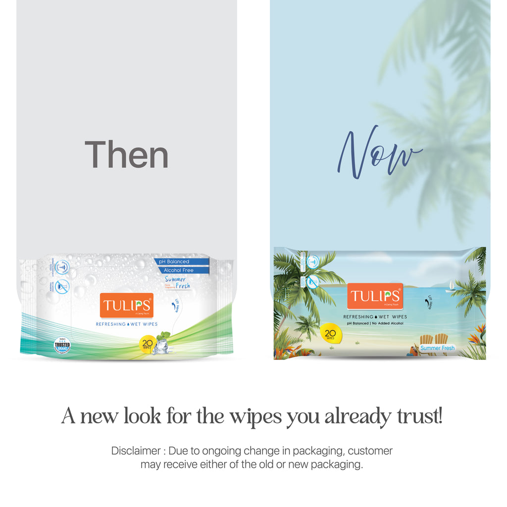 Refreshing Wet Wipes Summer Fresh Fragrance