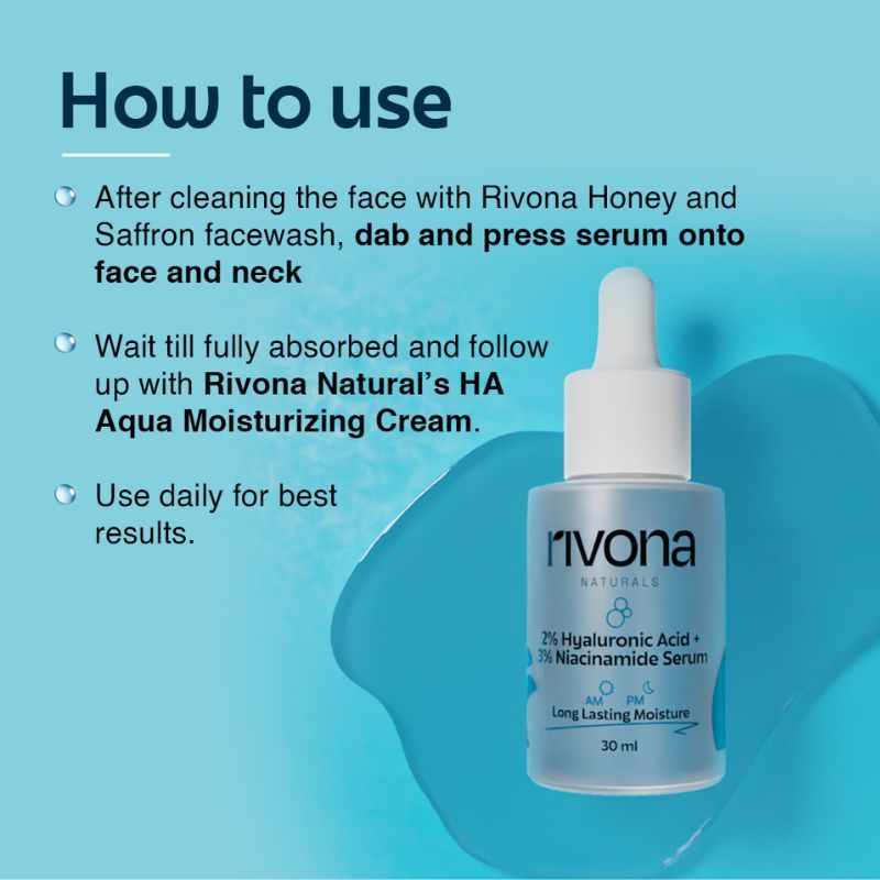 3% Niacinamide 2% Hyaluronic Acid Face Serum- Fades Acne Marks And Blemishes