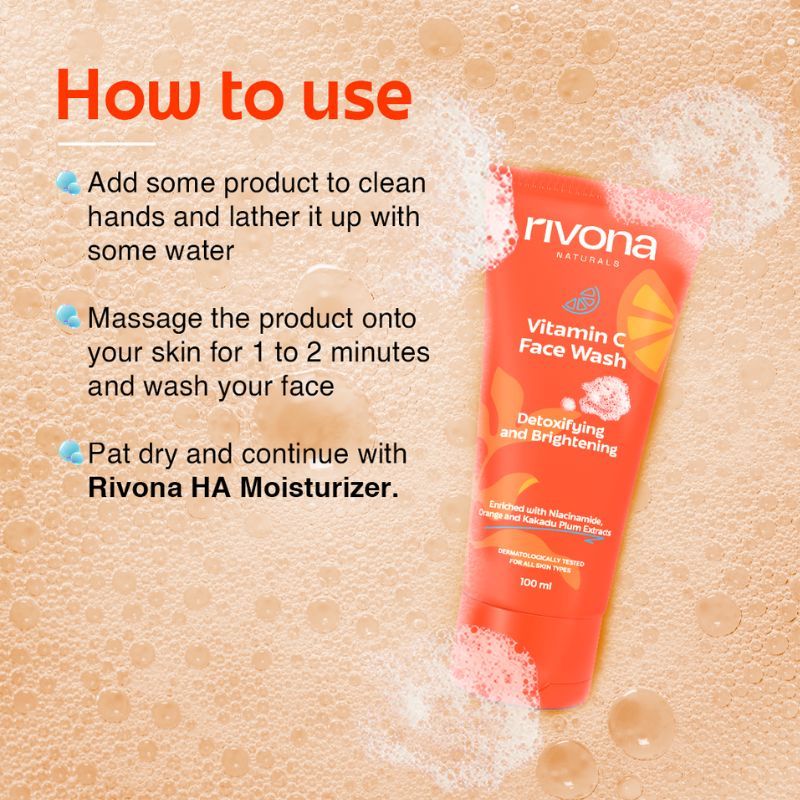 Vitamin C Face Wash With Niacinamide For Brightening And Glowing Skin